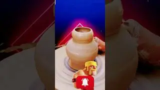Teracotta clay vase making on pottery wheel #shorts #viral #tiktok #pottery #video #youtubeshorts