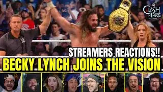 Becky Lynch Joins The Vision Streamers Reactions Compilation | WWE Clash in Paris 31 Aug 2025
