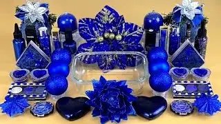 Navy 🧿BLUE 🦋SLIME 🦋Mixing 🦋makeup🦋 and 🦋glitter  🦋into 🦋Clear 🦋Slime 🦋Satisfying 🦋Slime 🦋Videos🧿