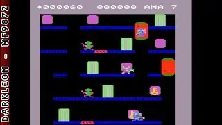 Super Cassette Vision - Elevator Fight &copy; 1984 Epoch - Gameplay