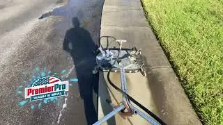 Concrete Sidewalk Power Washing in Bradenton, FL (Huntington Woods HOA)
