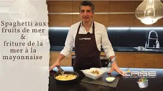 Recette de Spaghetti aux fruits de mer & friture de la mer mayonnaise