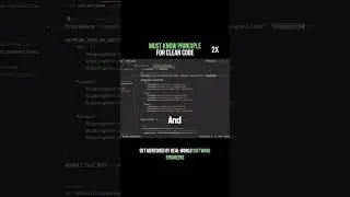 Must know principal for cleaning up your code.