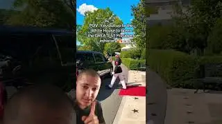 Trump recebendo o Presidente da Pol&ocirc;nia
