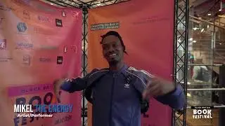 ChezaRoho Artist and Spiritual Coach Mikel The Energy at the Black British Book Festival 2023