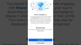you've earned a top fan badge for and can accept it now #shorts