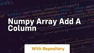 numpy array add a column
