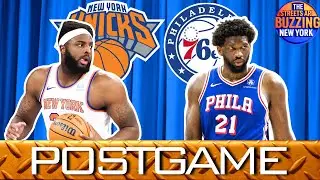KNICKS SIXERS POSTGAME, Dominant 2nd Half, Mitch Huge, Trade chat, Highlights, Analysis, Chat shouts