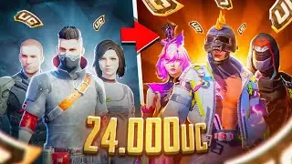 УДАЧНАЯ ПРОКАЧКА АККАУНТОВ на 24000 UC в ПУБГ МОБАЙЛ! БИТВА ПРОКАЧЕК в PUBG MOBILE! АККАУНТ РЕШАЕТ?