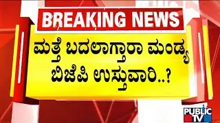BJP Likely To Appoint Gopalaiah or Narayana Gowda As Mandya District In-charge Minister | Public TV