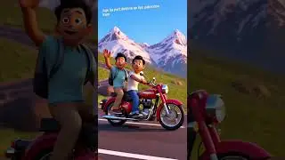 💯 Ilahi song... manali trip #cartoon #aivideo #trendingshorts