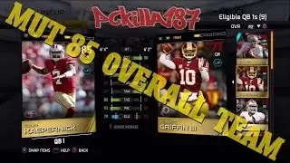 Madden 15 MUT Budget Team 85 Overall Roster