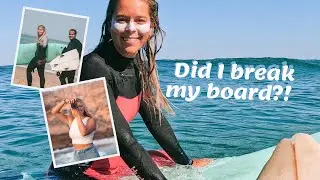 BREAKING MY BOARD IN MY LAST SURF SESSION... 🏄| Last days in Portugal at Wavy Surf Camp
