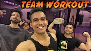 Reality of workout session with team! @Harsh Beniwal @Mohit Chhikara @Its Two Much @VILEN