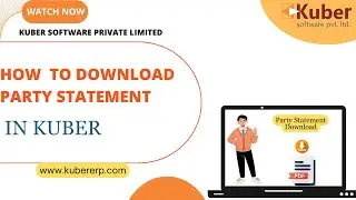 How To Download Party Statement - Kuber Accounting Software