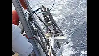 The wonderful aries windvane in action - set up with the autohelm electronic RAM
