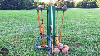 Using TREES and TRASH to Save an Antique CROQUET Set | Restoration