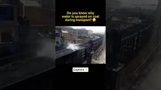 Water cooling system for coal carrying rail to avoid fire 🔥 #sigma
