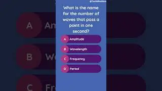 🌊 || #frequency #waves #hertz #shorts #quiz #gk  🤔