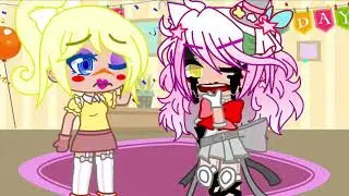 An argument of Toy chica and mangle/Mrs.afton