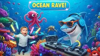 Baby Shark Style Ocean Dance 🦈 | Original Kids Music & Nursery Rhymes | Bunny Snow