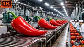 Inside a Chili Sauce Factory: Washing &ndash; Grinding &ndash; Cooking &ndash; Bottling