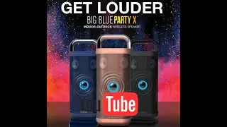 Unboxing and testing Big Blue Party X Indoor and Outdoor Speaker 360 Degree Loud and Water Proof