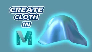 make cloth in Maya in 1 min 