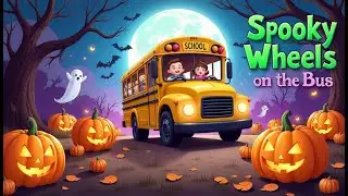 👻 Halloween Bus Adventure 🎶 | Spooky Wheels on the Bus Song! I Ai Animated i @Fatima-NurseryRhymes