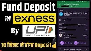 FINALLY ! Fund deposite in exness upi | Problem solved | #exnessdeposit