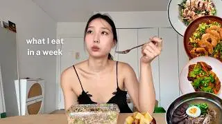 what I eat in a week | a solo weekend - farmers market, bakery, easy cooking