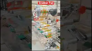 Scrubber Pad Pouch Packing Machine | Horizontal Flow Wrap Pouch Packing Machine for Scrubber Pad