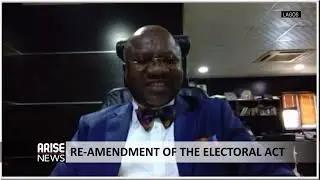 RE-AMENDMENT OF THE ELECTORAL ACT