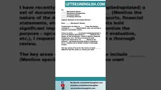 Request Letter for Document Review in Office