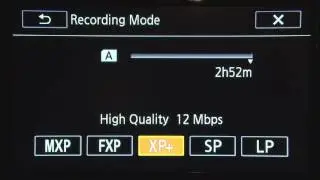 Canon HF G20 Recording Quality