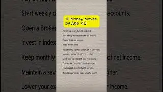 10 Smart Money Moves #mindsetshift #motivation #life