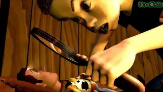 Toy Story- Cruelty Sid played Woody With Magnifying glass! Sponsored by Gamavision Csupo effect