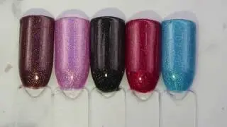 HOLOGRAM GEL SWATCHES  by Sarah's Nail Secrets
