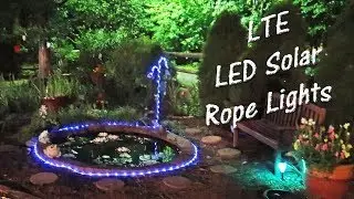 💥 LTE 100 LED SOLAR ROPE LIGHTS 🌞Lighting Even 33 FT Product Review 👈