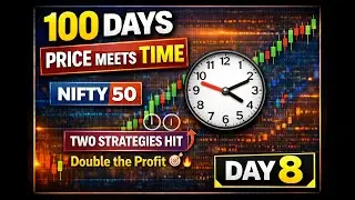 📈 100 DAYS OF STOCK MARKET TRADING STRATEGY TEST | PRICE + TIME ZONE MATHEMATICAL LEVELS | NIFTY50 |