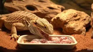 :Bearded Dragon Feeding Time | Newborn Rats Natural Feeding Scene