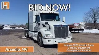 🔥𝗕𝗜𝗗 𝗡𝗢𝗪! August 2025 Arcadia Farm & Heavy Equipment Consignment Auction - Arcadia, WI