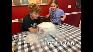 Bo & Gray Kid Reviews - Science Experiment with Dry Ice!!