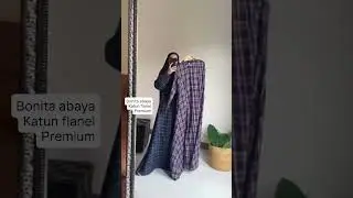 DZAKIRAH #ootdfashion #dress #abaya #flanel BONITA ready on #butikblitar