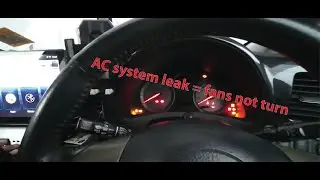 Toyota Wish 2.0Z | Leak A/C system prevents condenser fans from turning