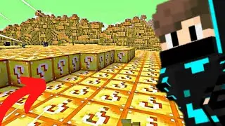 Minecraft But , All Blocks Convert To Lucky Blocks And Killed a Ender Dragon 💪🏻😎