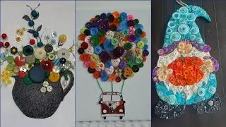 🧩 &laquo;Уникальное настенное искусство и декор для дома из пуговиц&raquo;