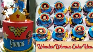 WONDER WOMAN CAKE DESIGN