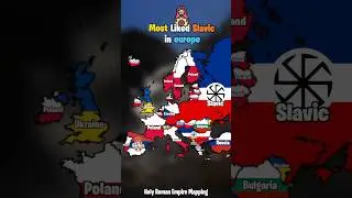 Most liked Slavic country in europe |#mapping #geography #europe #history #map #countries #shorts