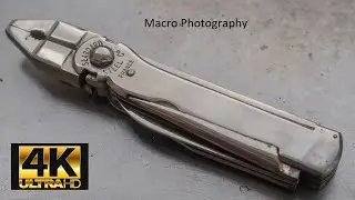 Macro Photography - Seaboard Steel Co France Pocket Tool Kit *4K Ultra HD*